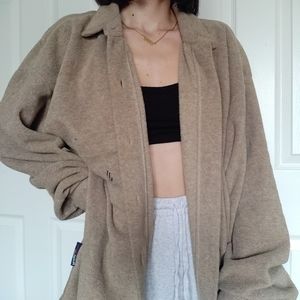 VINTAGE NAUTICA FLEECE BUTTON UP SWEATER